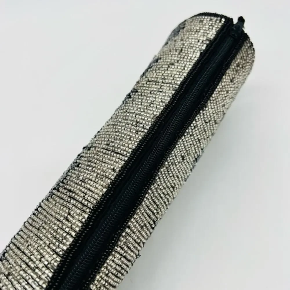 Stunning Imperial Fashion vintage hombre fully beaded evening clutch